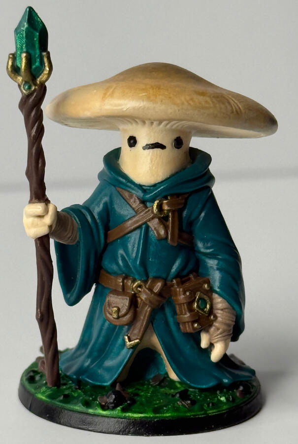 Hand-Painted 40mm D&D Figure "Mushy Mage"