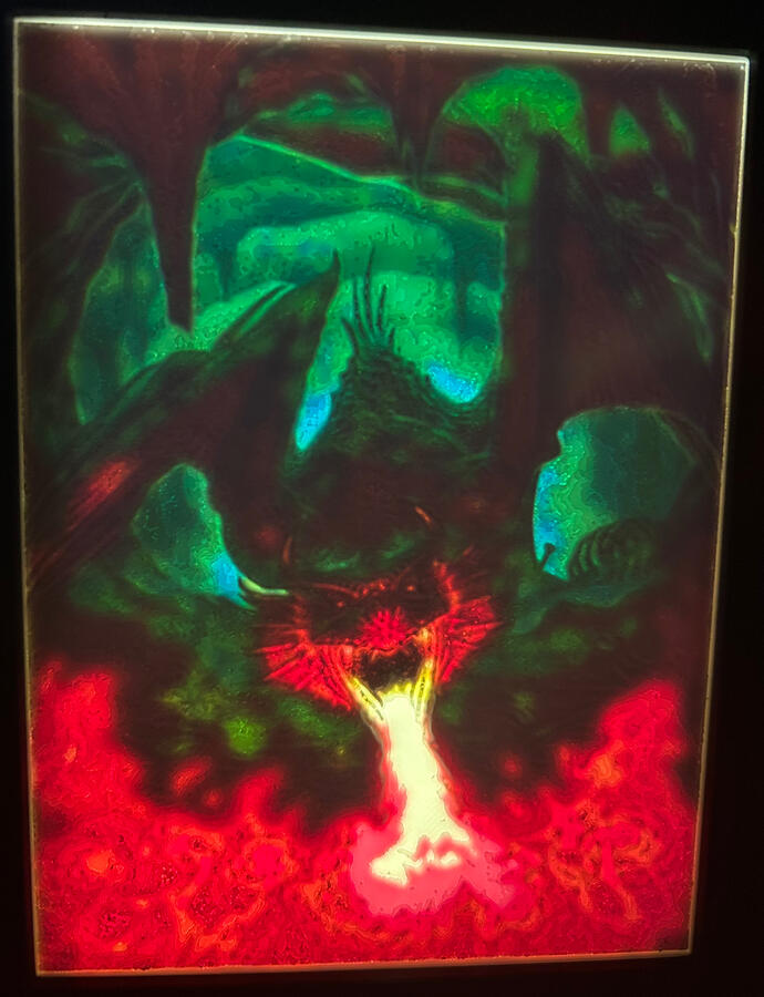 LED Lithophane Dragon