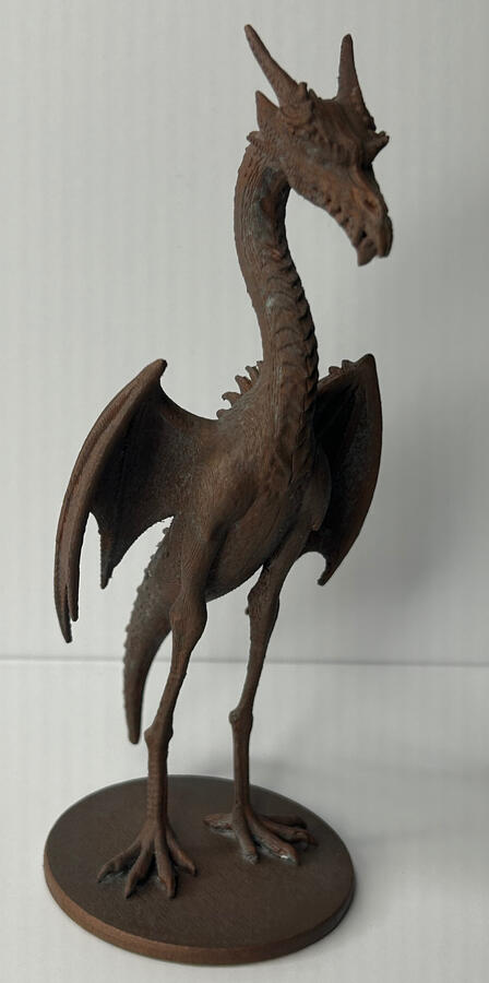 "Blue Heron" Real Copper Dragon